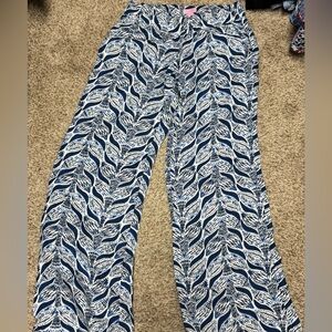 Lily Pulitzer Wide Leg Linen Pants